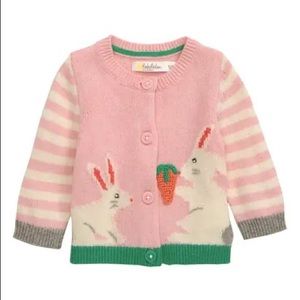 Pink Rabbit Cardigan In Boto Pink Rabbits 6-12 MONTH
